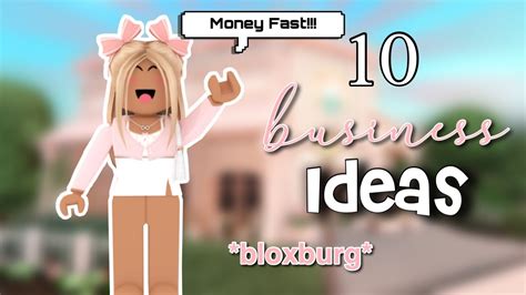 10 Bloxburg Business Ideas Youtube