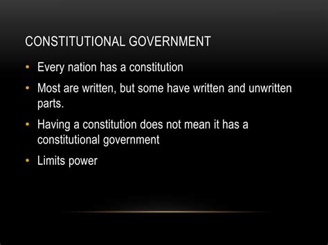 Ppt Lesson 4 What Is A Constitutional Government Powerpoint