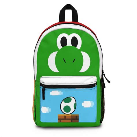 Yoshi Dinosaur Retro Backpack Bag Gaming Gamer Cool Cute T Etsy
