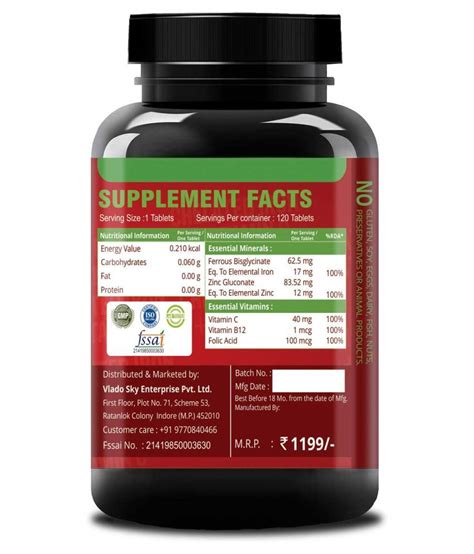 Buy iron supplements online for people of all genders, needs, and stages of life. Simply Nutra Chelated Iron with Vitamin C 120 no.s ...