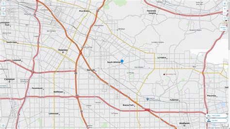 South Whittier California Map