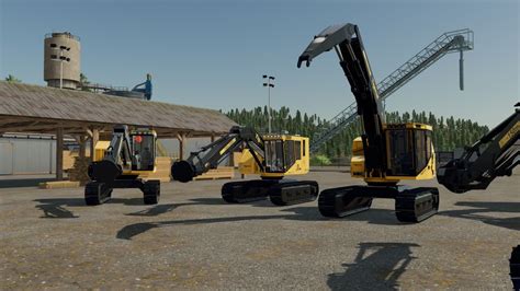 AJ Deere Tigercat Buncher Pack FS22 KingMods