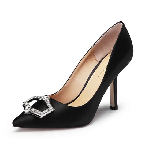 Buy Womens Silk Pumps Elegant Stilleto High Heel Pointed Toe Dress Shoes Ladies