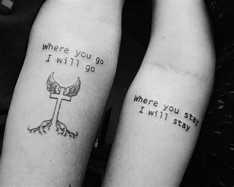 Couple tattoos for an eternal love. Christian couple tattoo | Couple tattoos, Couple tattoo ...