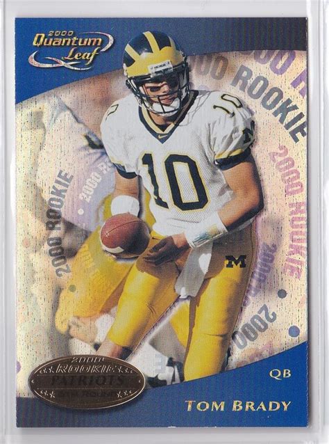 Brady has a $15 million base salary in each year, and a $10 million roster. Tom brady rookie card - Lookup BeforeBuying