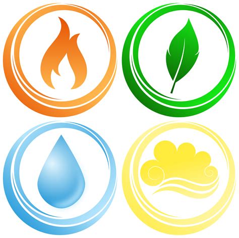 Symbols Of The Four Elements Icons Png Free Png And Icons Downloads
