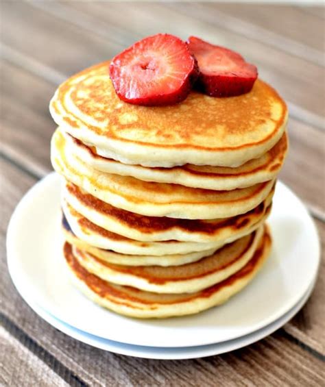 This simple pancake recipe is the easiest and the best you will ever find! homemade pancakes | Domestic Dee