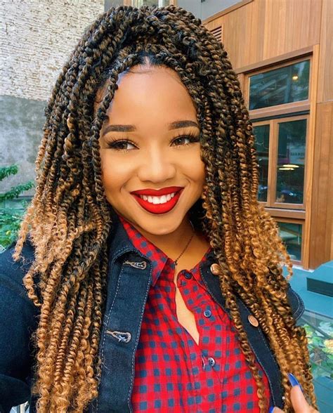 A lot of popular curl patterns for crochet hair is kinky curly, afro textured hair, deep. Passion Twists Hairstyles: What they are, Tutorials & Type ...