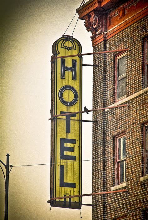 Old Detroit Hotel Sign Photograph By Scott Bert