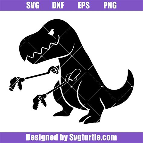 Dinosaur Silhouette Tyrannosaurus T Rex Free Svg File Svg Off