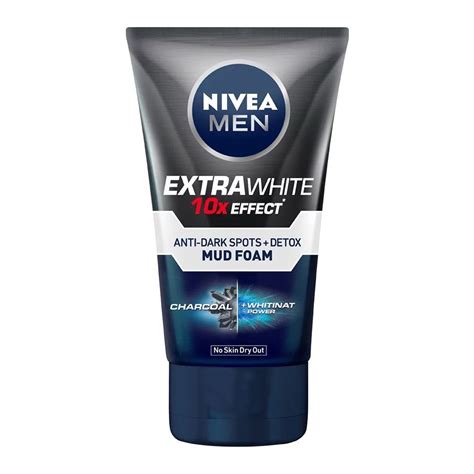 Buy Nivea Men Extra White 10x Effect Anti Dark Spots Detox Mud Foam