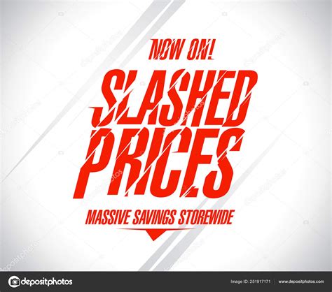 Slashed Prices Sale Banner Stock Vector Image By ©slena 251917171