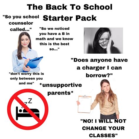 The Back To School Starter Pack Rstarterpacks Starter Packs Know Your Meme