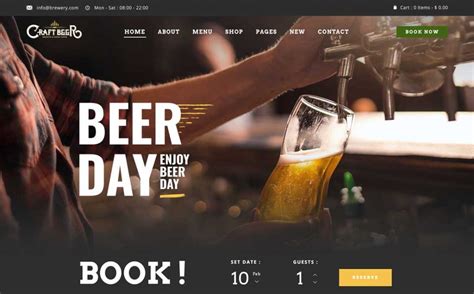 Pub Beer And Brewery Wordpress Theme