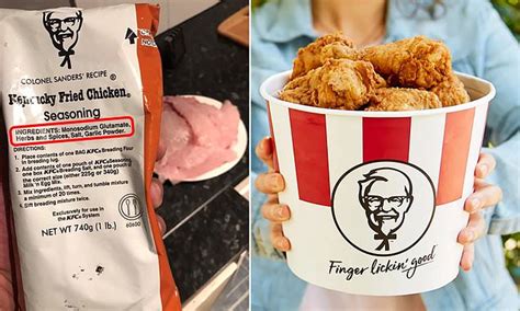 Kfc Secret Recipe Uproar After Additive In Fried Chicken Seasoning Is Exposed Daily Mail Online