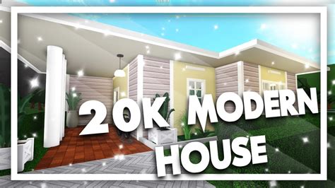 Roblox Bloxburg 20k Modern House Speed Build Youtube