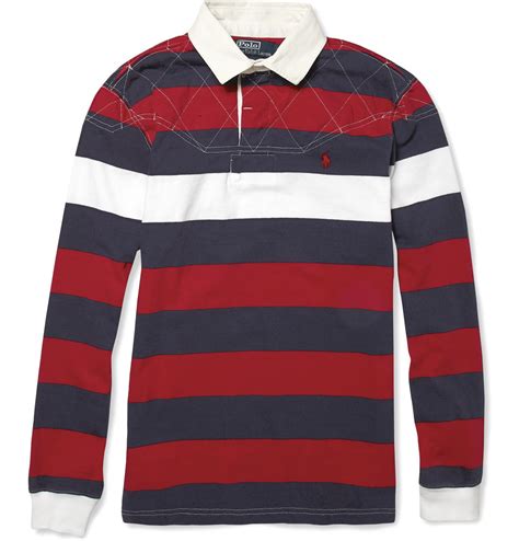 Polo Ralph Lauren Striped Cotton Rugby Shirt Flawless Crowns