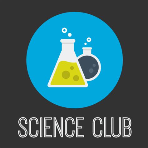 The Science Club Logo On A Dark Background