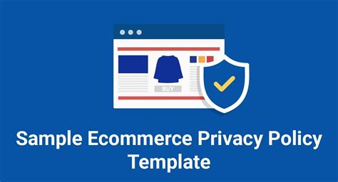 Sample Ecommerce Privacy Policy Template Termsfeed