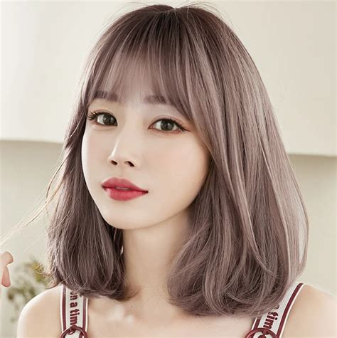 Cute Short Wig Yv42794 Youvimi Kpop Short Hair Korean Hair Color