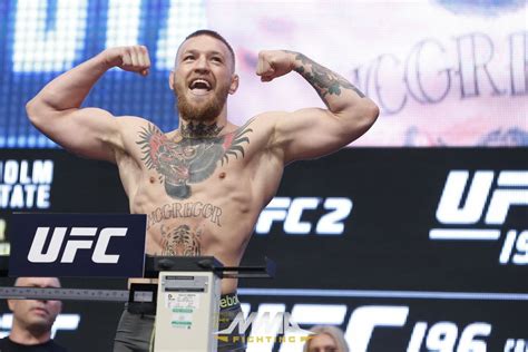ufc 196 weigh in photos gallery with staredowns between conor mcgregor vs nate diaz and more