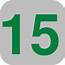 Number 15 Grey Flat Icon Clip Art At Clkercom  Vector Online