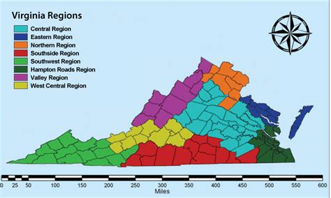 Online Maps Virginia Region Map