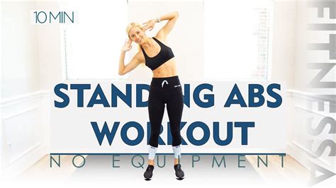 10 Minute Standing Abs Workout No Equipment At Home Fitnessa ̈