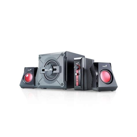 Speaker control box to enable 2 pairs of speakers(4 to 16 ohms) to be connected to 1 speaker output connections at rear via push terminals ideal for home cinema systems model number. Genius SW-G 2.1 1250, 38W,Volume Control,Mic in,Control ...