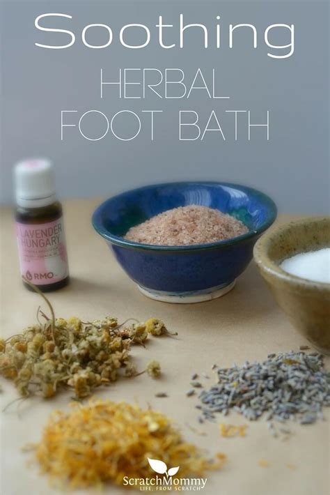 Soothing Diy Foot Bath Recipe Scratch Mommy