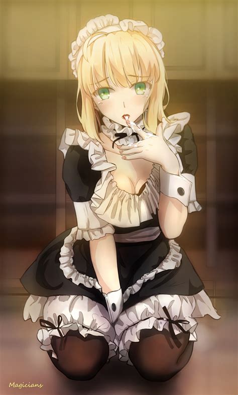 Wallpaper Anime Girls Fate Stay Night Saber Fate Series Maid