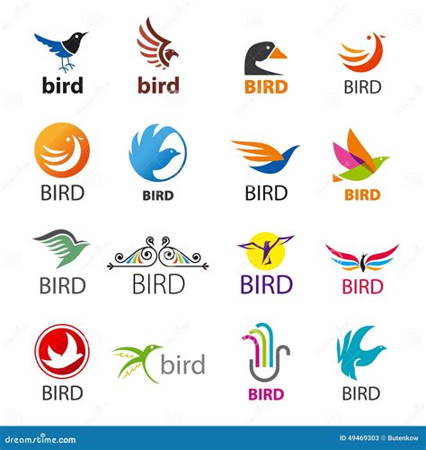 Logos Birds Cartoon Vector 82134457