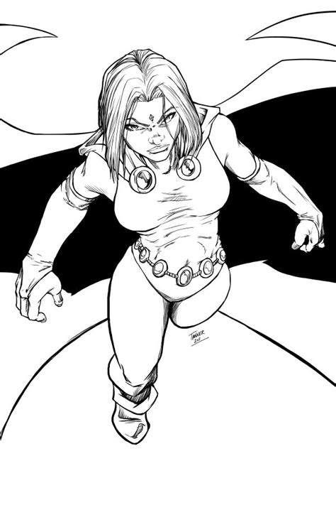 Teen titans coloring page anfuk co throughout raven. Pin em Digital Art