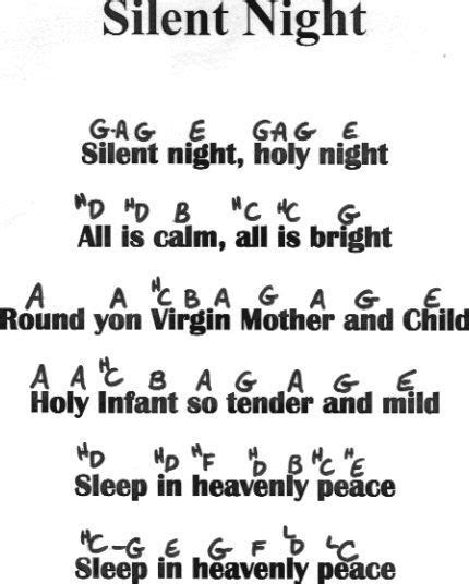 Silent night flute notes, | Christmas piano music, Easy piano sheet