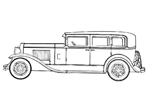 vintage_cars_12 Adult coloring pages