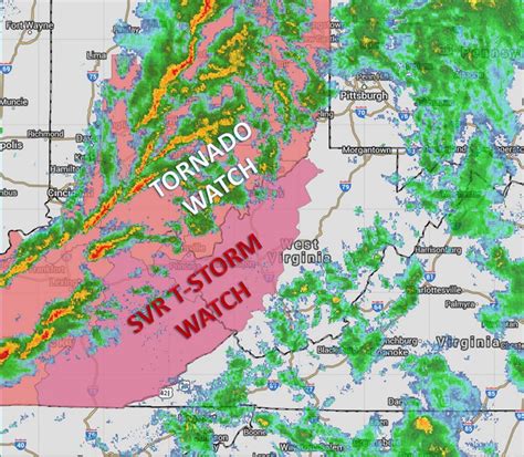 Severe Thunderstorm Watch Issued In Addition To Wind Advisory West