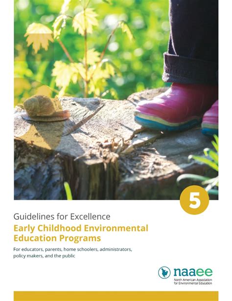 Early Childhood Environmental Education Programs Guidelines For