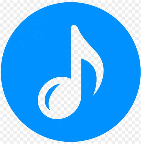Light Blue Music Note Icon Ok Icon Material Design Png Free Png
