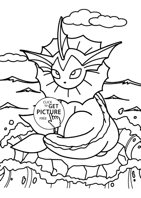 Pokemon coloring pages for kids, printable free | coloing-4kids.com