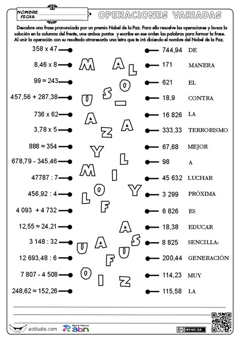 Para imprimir tu certificado de secundaria inea no necesitas un cúmulo de requisitos. Operaciones variadas con y sin decimales III | Cursos de matematicas, Secundaria matematicas ...