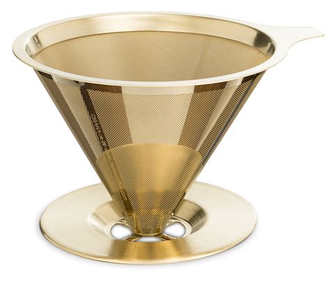 Osaka Titanium Coated Gold Pour Over Cone Dripper Details Can Be