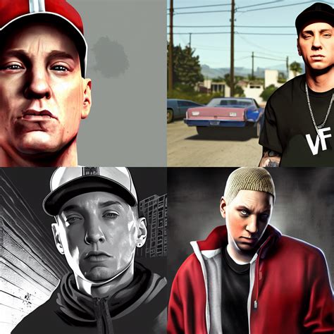 Krea Eminem In The Gta V Loading Screen Masterpiece 8 K 4 K Art
