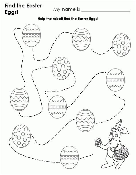 Free Printable Easter Worksheets For Preschoolers Lexias Blog