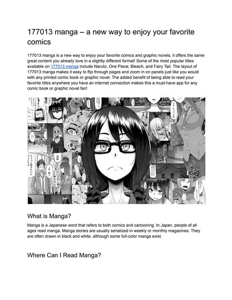 Manga A New Way To Enjoy Your Favorite Comics By Articles Reader Issuu