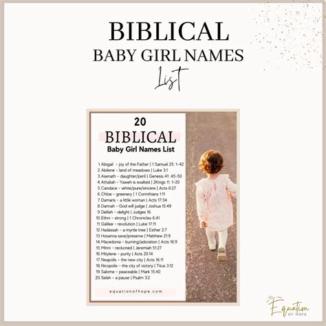 Most Beautiful Female Bible Names Educational Baby