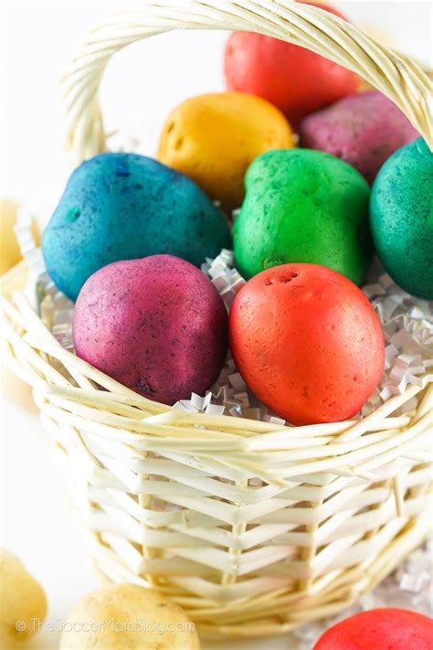 How To Dye Potatoes Like Easter Eggs The Soccer Mom Blog