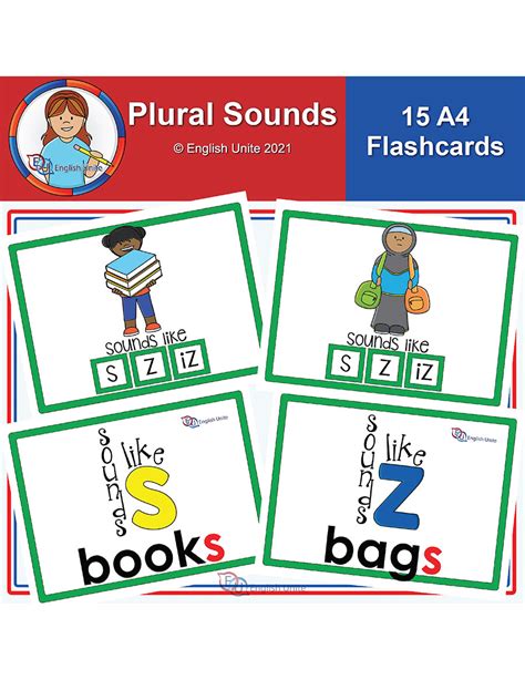 English Unite Flashcards A4 Plural Sounds