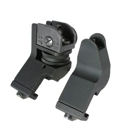 Back Up Sights With 45 Degree Mounts Black