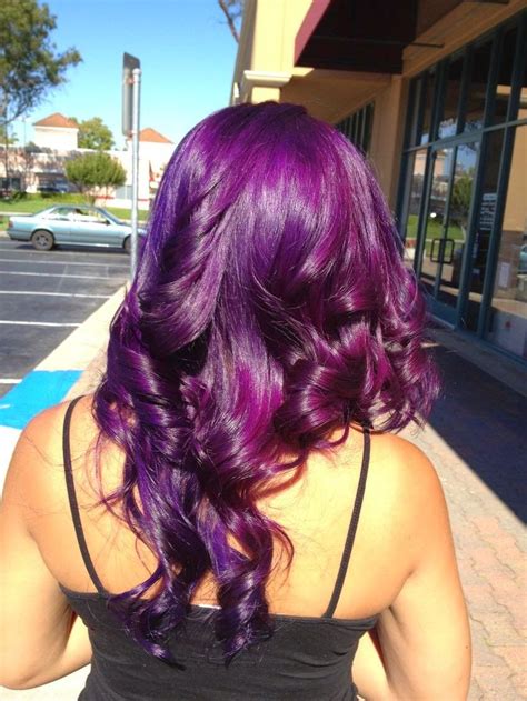 Rock Your Hair With Deep Purple Color Magenta Hair Magenta Hair