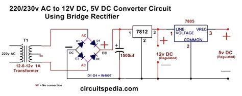 220v Ac To 12v Dc Converter Circuit Diagram Without Transfor